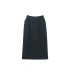 Retro slim wool one-step skirt 