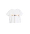 빵 사진 프린트 루즈 TEE