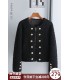 Sheep shearling short double-breasted jacket