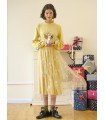 Hydrangea Sequin Bordir Mesh Knit Dress 