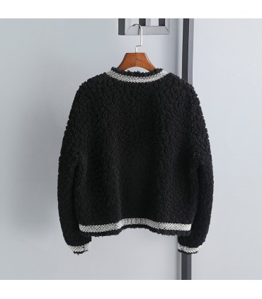 Sheep shearling short Haining jacket