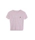 French Vintage Strawberry Brodé Knit Short Sleeve