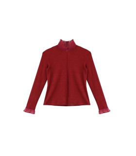 Chemise à fond tricoté en maille épissée 