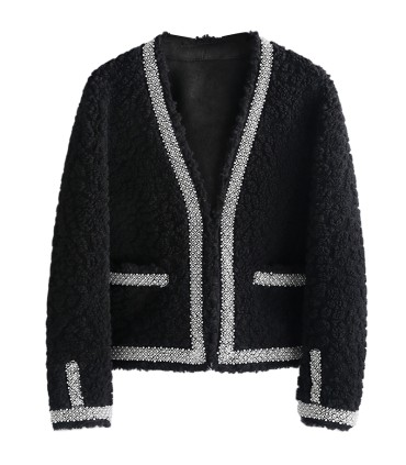 Sheep shearling short Haining jacket