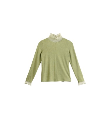 Kemeja bottoming rajut penyambungan jaring 