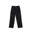 Pantaloni cropped classici dritti in velluto a coste 