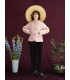 Rechte klassieke corduroy cropped broek
