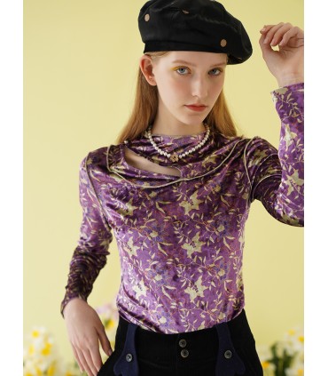 Baju Bawah Baldu Daffodil Cantik Retro Ungu