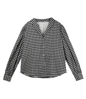Retro fashion checkered shirt 