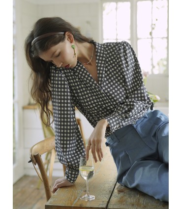 Chemise à carreaux mode rétro 