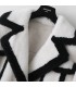 Sheep shearling short thick suit