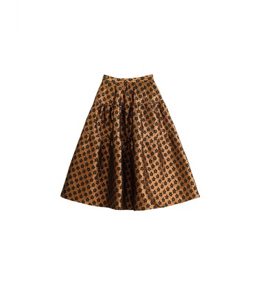 Blommig Brocade Tutu Kjol