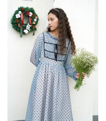 Girly Flocking Love Romantic Festival Dress