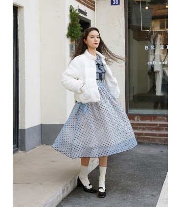 Feminino Flocking Love Romantic Festival Dress 