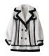 Sheep shearling short thick suit