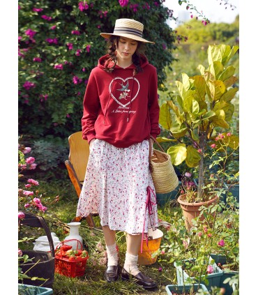 Sweater met zwaluwprint 