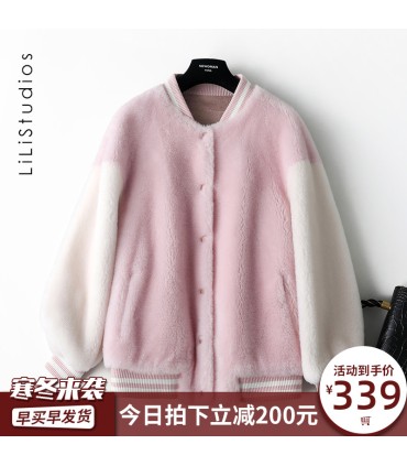 Sheep shearling jacket