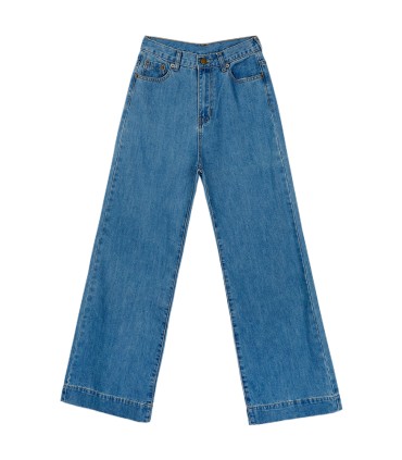 Jeans musim gugur longgar sepanjang kaki 