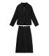 Set Skirt Atas Sut Bulu Titisan Hujan