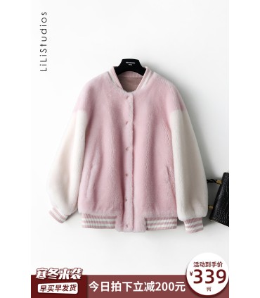 Sheep shearling jacket
