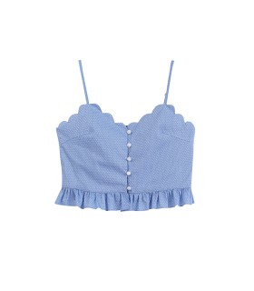 Petal Trim Sling Skirt Set 