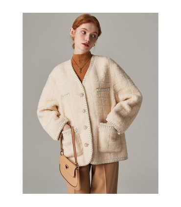 Kurze Schafschurjacke