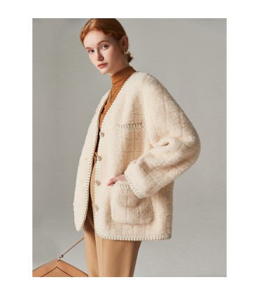 Veste de cisaillement courte en mouton