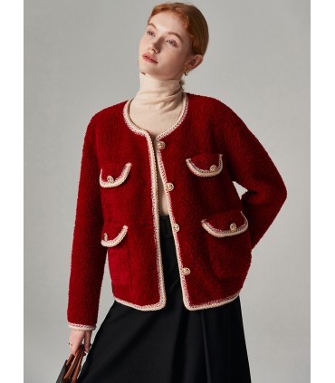 Kort fåreklippejakke