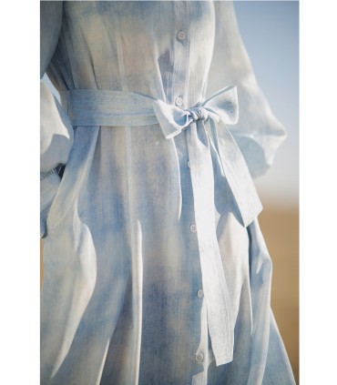 Sky City Dress Series Gentle Style Shirt Dress 2023 Nouvelle robe en jean 