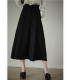 Skirt longgar gaya Hepburn Skirt garis A 2023 musim bunga baharu kasual skirt pinggang tinggi