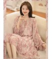 Robe de la Saint-Valentin Robe imprimée à la mode vent doux 2023 Printemps Nouvelle robe en mousseline de soie 