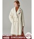 Sheep shearling mid-length Haining coat
