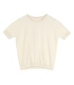 Thin knitted short-sleeved T-shirt