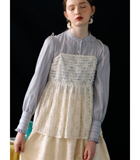 Three-dimensional lace imported fabric sling 