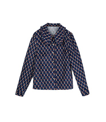 Corduroy Mushroom Lace Langarmshirt