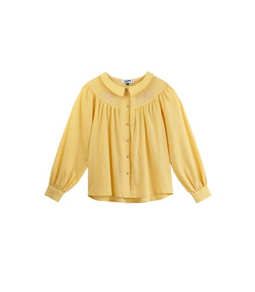 Tunn bomull och linne för tjejer med lös textur 