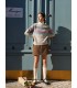 Sweater hangat bulu rakun lembut mesra kulit