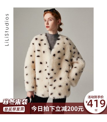 Sheep shearling Tuscan lady jacket