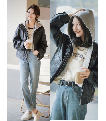 Pantaloni cropped drappeggiati all-match in capelli di nuovo materiale 