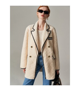Shearling Shearling Double Row Haining Jacket