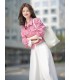 Jaket Mood Cerah Jaket Denim Merah Jambu Pendek