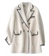 Sheep shearling double row Haining jacket
