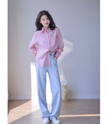 Caroline Hemd Casual Boyfriend Rosa Hemd 