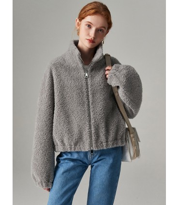 Short Sheep Shearing Casual Jacket
