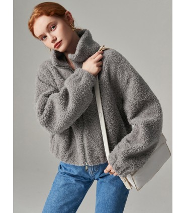 Short Sheep Shearing Casual Jacket