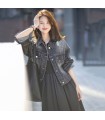 Áo khoác denim hun khói Áo khoác denim cổ điển 