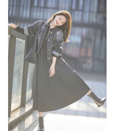 Gerookt spijkerjack Vintage spijkerjack 