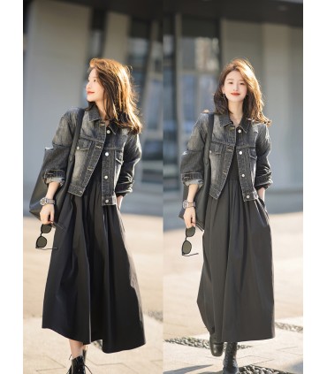 سترة دنيم مدخنة سترة دنيم عتيقة 