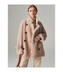 Sheep shearling double-row thick jacket