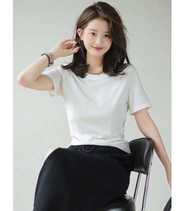 T-shirt shopping chemise ample de style minimaliste 